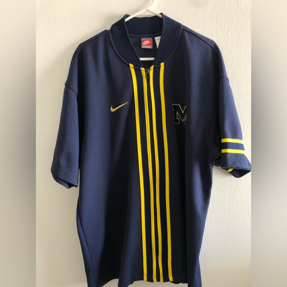 Nike University of Michigan Zip-up Jersey